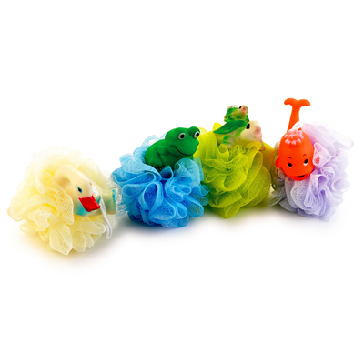 Wholesale Cute Kids Toy PVC Kids Sponge Animal Bath Sponge For Children TJ072