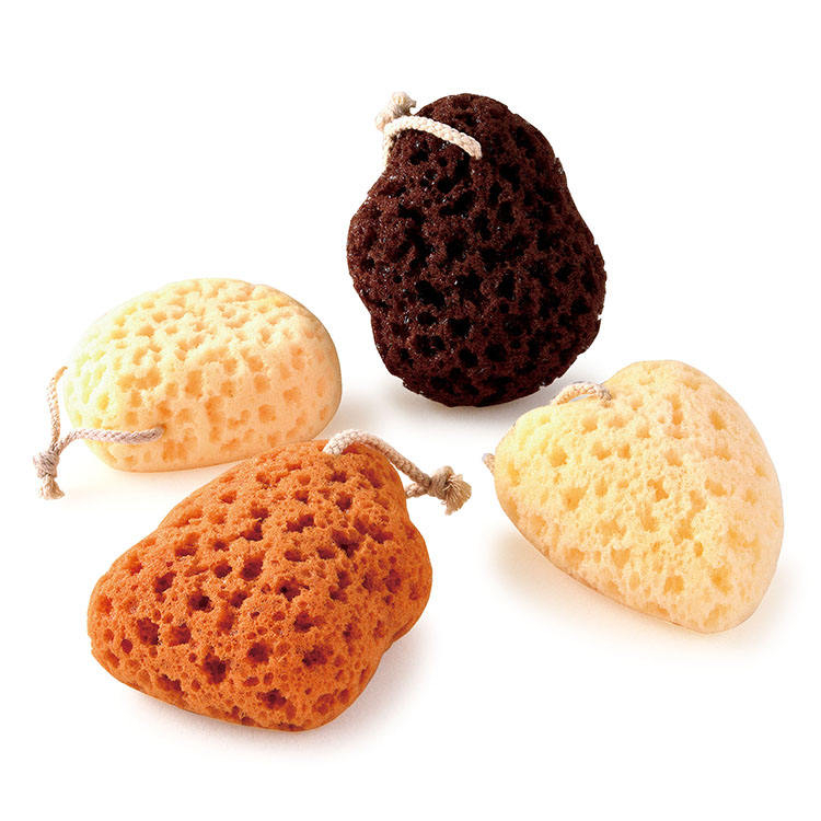 Wholesale 100% Natural Soft Irregular Shape Organic Seaweed Body Bath Sponge TJ326