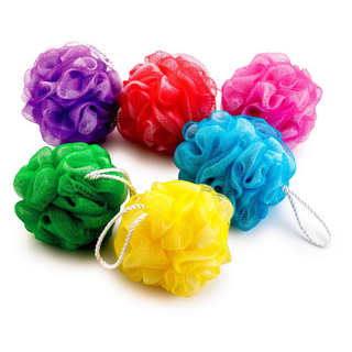 Wholesale Bath Natural Towel Flower Exfoliating Ball Shower Puff Body Puff TJ144