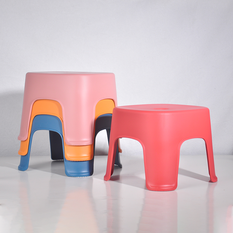 Fashion Bench Bathroom Plastic Stool Thickened Non-slip Shoe Stool Children's Stool