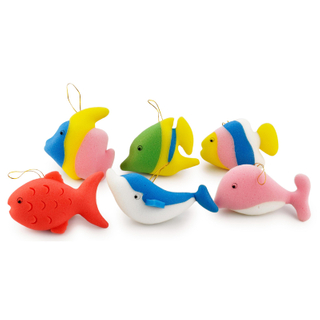 Animal Sponge Fish Bath Sponge Shape Sponge TJ364