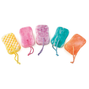 Free Sample Natural Charcoal Organic Colorful Soft Bath Sponge for Shower TJ302