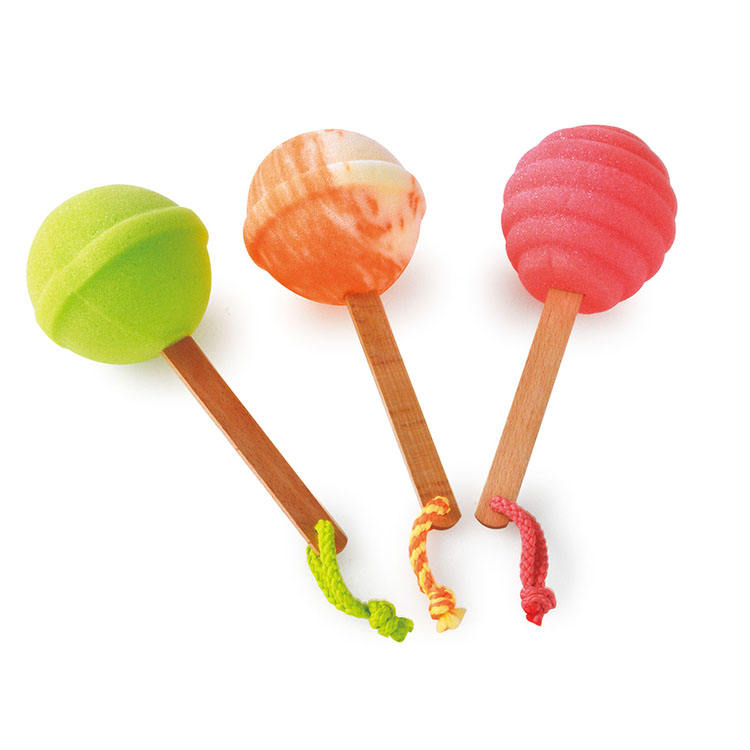 Bath Sponge Body Scrubber Bread Shape Bath Puff With Custom Logo Shower Sponge TJ342